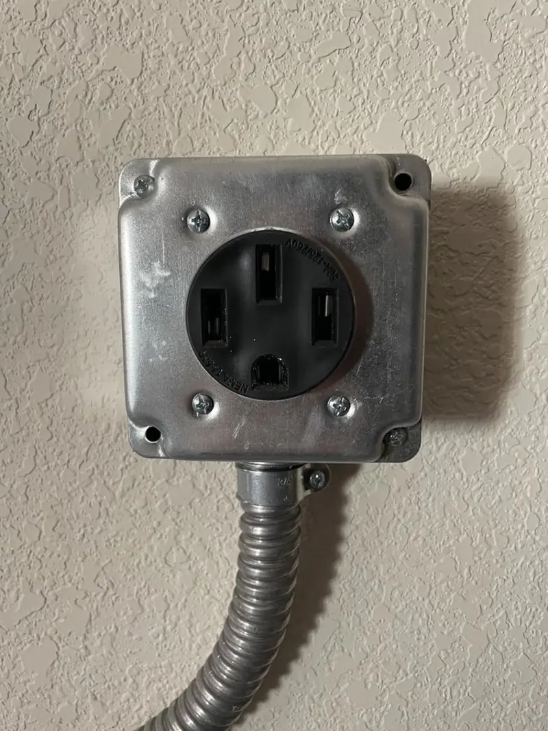 NEMA 14-50 outlet installed for Electrical Panel Upgrade in Citrus Park